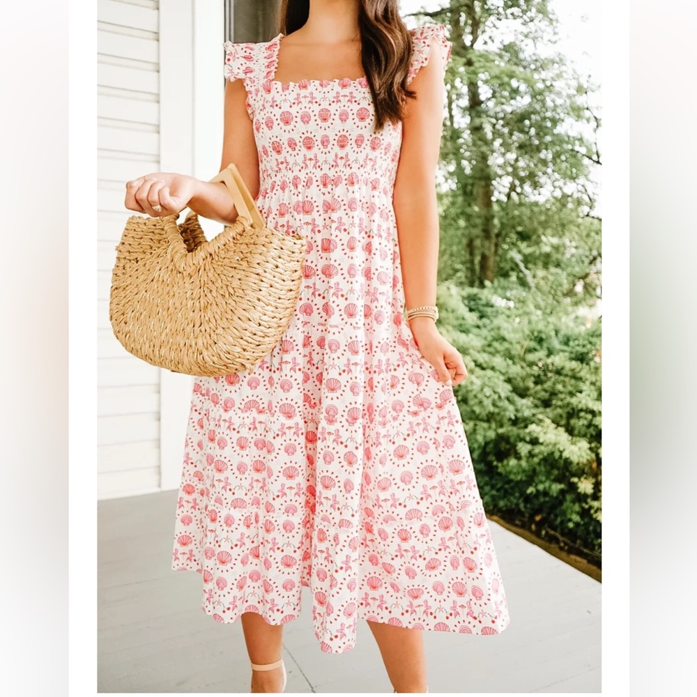 Hill House Ellie Nap dress in the “mermaid print”